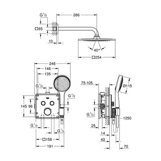 Душевая система Grohe Grohtherm SmartControl 34742000