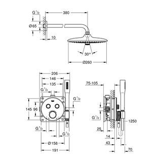 Душевая система Grohe Grohtherm SmartControl 34744000