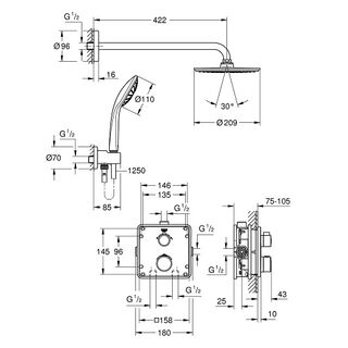 Душевая система Grohe Grohtherm 34734000