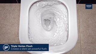 Чаша подвесного унитаза Grohe Euro Ceramic 3932800H безободковая (с покрытием)