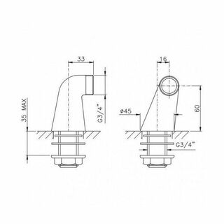 Переходник для установки смесителя на ванну Vidima BA200AA