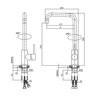 Смеситель для кухни Iddis Kitchen (K05STL0i05)