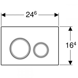 Смывная клавиша Geberit Sigma 21 (115.884.SJ.1) (стекло черное/хром глянцевый)