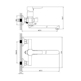 Смистель для ванны Iddis Sena (SENSBL2i10WA)