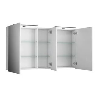 Зеркальный шкаф Diborg Lande (77.2109) 125 см, белый матовый