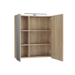 Зеркальный шкаф Diborg Lande (77.3193) 60 см, дуб
