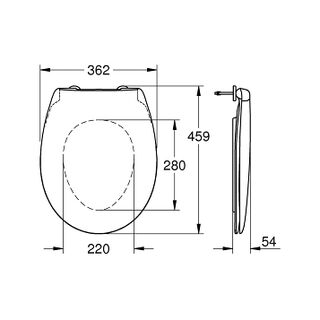 Крышка сиденье Grohe HARO Favos C4502Y
