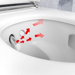 Унитаз подвесной Geberit AquaClean Mera Classic 146.204.21.1 панель хром