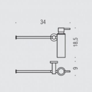 Полотенцедержатель и диспенсер Colombo PLUS W4975 NM