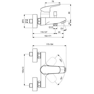 Комплект смесителей Ideal Standard Ceraflex BD001AA