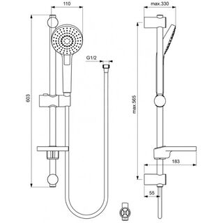 Комплект смесителей Ideal Standard Ceraflex BD001AA