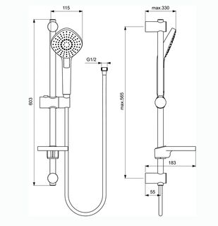 Комплект смесителей Ideal Standard Esla 3 в 1 BC264AA
