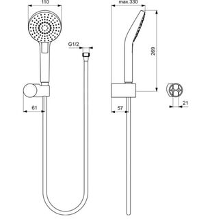 Смеситель для раковины Grohe BauEdge 23330001, хром