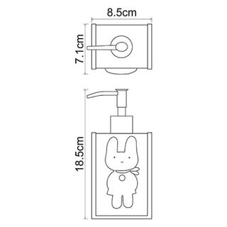 Дозатор для жидкого мыла Wasserkraft Ammer K-6400 (K-6499) (с рисунком) красный