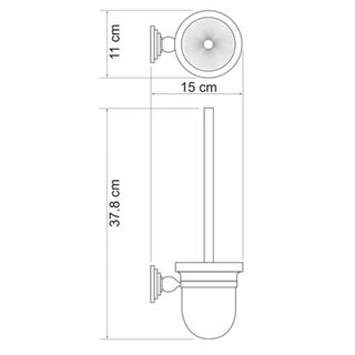 Ершик для унитаза Wasserkraft Ammer К-7000 (K-7027) настенный