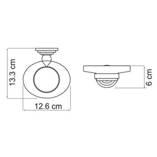Мыльница Wasserkraft Ammer К-7000 (K-7029) с настенным держателем