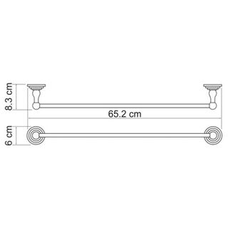 Полотенцедержатель Wasserkraft Ammer К-7000 (K-7030) (65.2 см) настенный