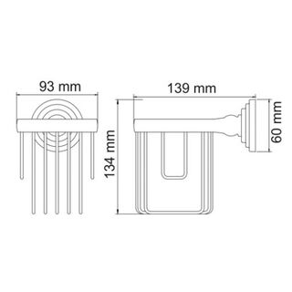 Держатель освежителя Wasserkraft Ammer К-7000 (K-7045) настенный