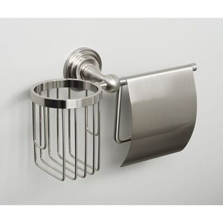 Держатель туалетной бумаги Wasserkraft Ammer К-7000 (K-7059) с крышкой и освежителя воздуха, настенный