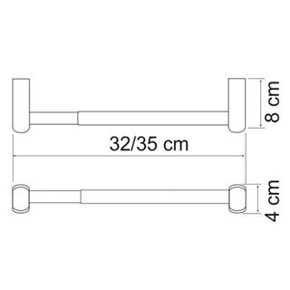 Полотенцедержатель Wasserkraft Berkel К-6800 (K-6891) (32 см) для бумажных полотенец, настенный