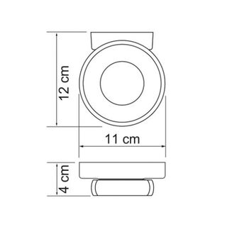 Мыльница Wasserkraft Berkel К-6800 (K-6829) с настенным держателем