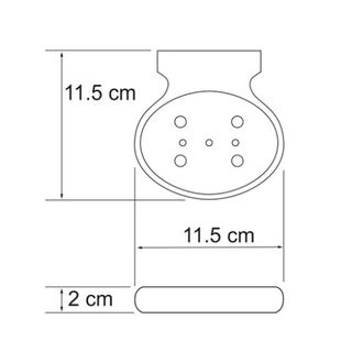 Мыльница решетка Wasserkraft Berkel К-6800 (K-6869) с настенным держателем
