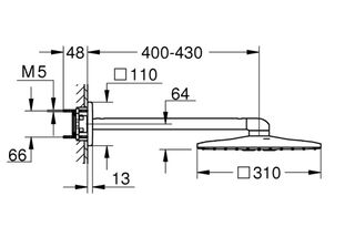 Верхний душ Grohe Rainshower SmartActive 310 (26479000)