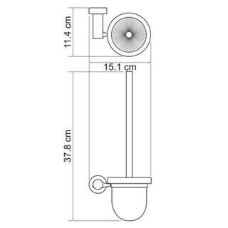 Ершик для унитаза Wasserkraft Donau K-9400 (K-9427) настенный