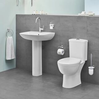 Чаша напольного унитаза Grohe BauCeramic 39349000 безободковая