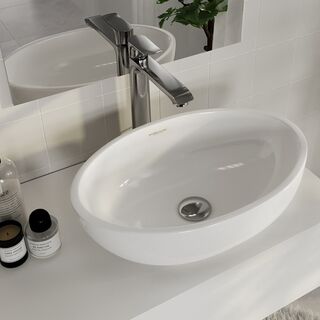 Раковина накладная Sanita Luxe Ringo (RNGSLWB01) (53 см)