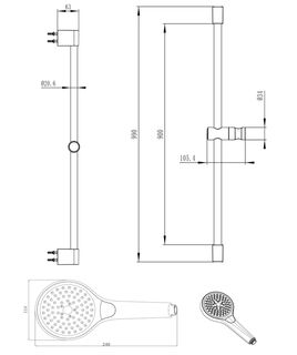 Душевой гарнитур Villeroy & Boch Embrace Plus (TVS1089000161)
