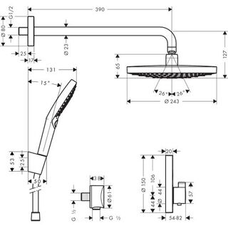 Душевая система Hansgrohe Raindance Select S Shower (27297000)