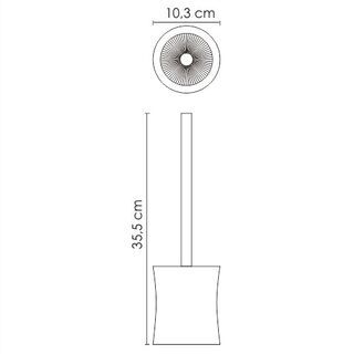Щетка для унитаза Wasserkraft Salm K-7627