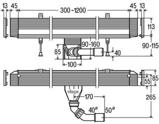 Душевой лоток Viega Advantix Vario (736552) (в стену)