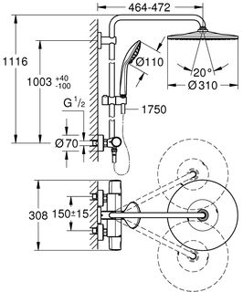 Душевая система Grohe Euphoria 310 26075001
