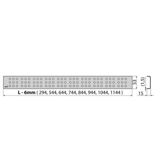 Дезайн-решетка AlcaPlast CUBE-650L (650 мм) глянцевая