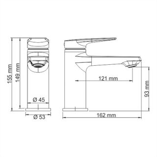 Смеситель для раковины Wasserkraft Wiese 8400 (8403)