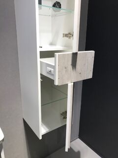 Пенал Roca Ronda (ZRU9303005) (левый) белый матовый/бетон