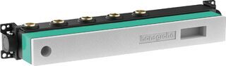 Термостатический смеситель для душа Hansgrohe RainSelect 15356400S со скрытой частью (15356400+15311180) белый хром
