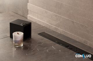 Душевой лоток Pestan Confluo Frameless Line 650 (13701204) Black Glass