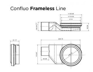 Душевой лоток Pestan Confluo Frameless Line 950 (13701234)