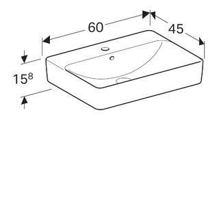 Раковина накладная Geberit VariForm 500.780.01.2 60 см