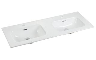 Раковина Ceramicanova Element (CN7004) (121 см) двойная,накладная, прямоугольная