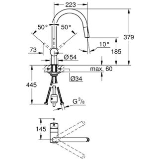 Смеситель для кухни Grohe Minta (32321002)