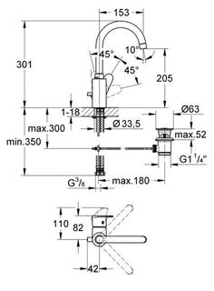 Смеситель для раковины Grohe Vigour Clivia (75140526)