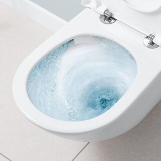 Унитаз подвесной Villeroy & Boch Subway 3.0 TwistFlush (4670TSR1) CeramicPlus, безободковый с микролифтом