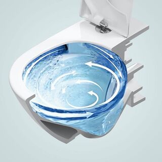 Унитаз подвесной Villeroy & Boch Subway 3.0 TwistFlush (4670TSR1) CeramicPlus, безободковый с микролифтом