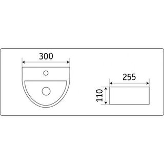Раковина CeramaLux N (7781) (30 см)