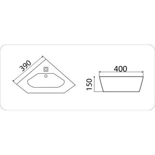 Раковина CeramaLux N (7012J) (39 см)