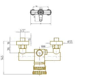 Душевая система Bronze de Luxe Windsor (10118/1DF)